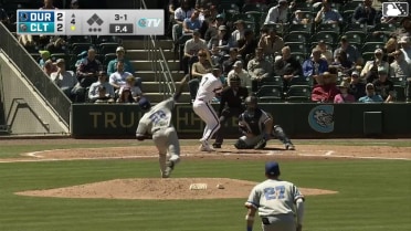 Jacob Gonzalez homers (2) on a fly ball to right center field.
