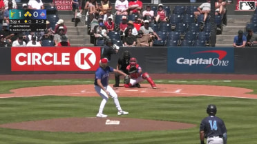 Carter Dorighi reaches on a fielding error by pitcher Jack Nedrow. Brandon Eike scores. Carlos Jimenez to 3rd. Austin St. Laurent to 2nd.