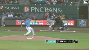 Taylor Trammell homers (2) on a fly ball to right field.