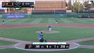 Ryan Picollo homers (5) on a fly ball to center field.