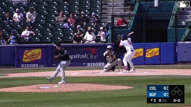 Charles McAdoo homers (5) on a fly ball to left center field.