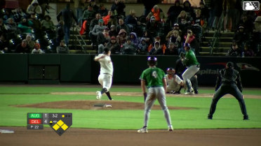 Conor Essenburg singles on a line drive to left fielder Félix Amparo. Cooper McMurray scores. Joe Olsavsky to 3rd. Tate Southisene to 2nd.