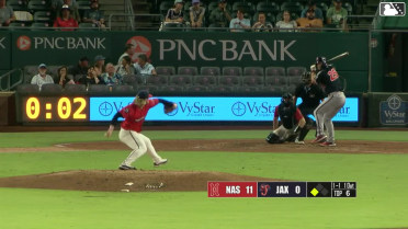 Brock Wilken homers (14) on a line drive to left field. Blake Burke scores.