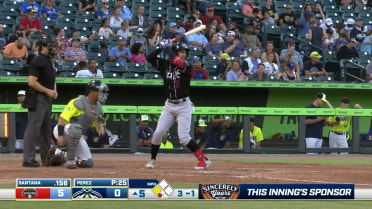 Paulino Santana's RBI single for Single-A Hickory