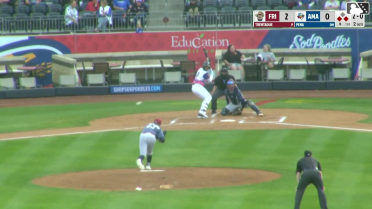 Manuel Pena singles on a ground ball to center fielder Jake Snider. Jansel Luis scores. Gavin Conticello to 3rd.