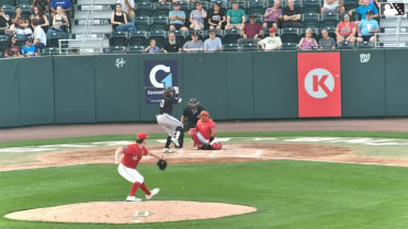 Jean Carlos Sio doubles (3) on a fly ball to center fielder Sam Petersen. Sabin Ceballos scores. Jean Carlos Sio out at 3rd on the throw, center fielder Sam Petersen to third baseman Kervin Pichardo.
