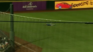 Chris Newell makes a strong throw for a double play