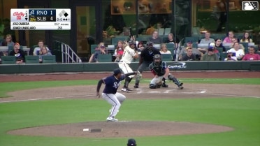 Jeimer Candelario homers (11) on a fly ball to center field. Raudi Rodriguez scores.
