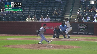 Jack Brannigan homers (2) on a line drive to left field.