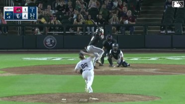 Trevor Cohen reaches on a throwing error by pitcher Trent Sellers. Diego Velasquez scores.