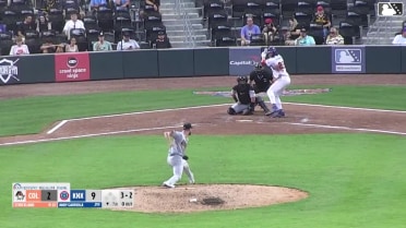 Andy Garriola homers (16) on a fly ball to left field.