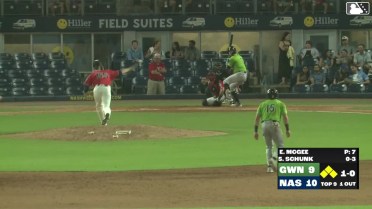 Easton McGee In play, run(s) to Aaron Schunk