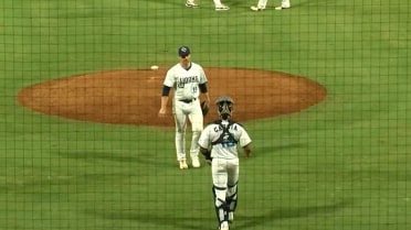 Hudson Leach seals the win with his third strikeout