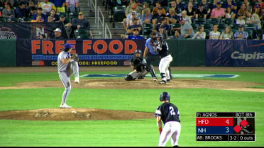 Zach Agnos fans two over two scoreless innings