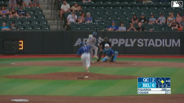 Derlin Figueroa homers (13) on a fly ball to right field. Luke Pelzer scores.