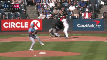 Ryan Sprock homers (3) on a fly ball to left field.