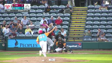 Zyhir Hope homers (3) on a fly ball to center field.