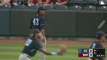 Miguel Ullola records his sixth strikeout