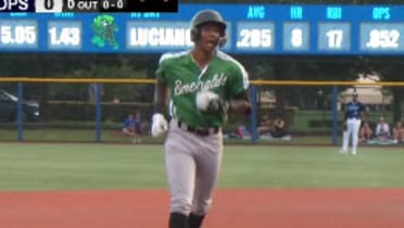 Luciano swats first pro grand slam for Eugene