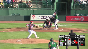 Cameron Decker singles on a line drive to left fielder Nate Nankil. Eduardo Guerrero scores. Samuel Munoz to 2nd.