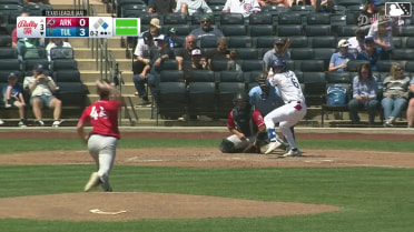 Jake Gelof homers (2) on a fly ball to left field. Zyhir Hope scores.