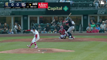 Tyler Hardman homers (10) on a fly ball to right field. J.C. Escarra scores.