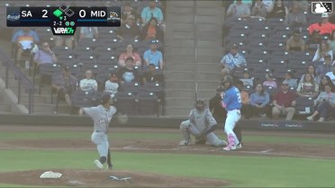 Tommy White doubles (4) on a sharp line drive to left fielder Albert Fabian. Joshua Kuroda-Grauer scores.