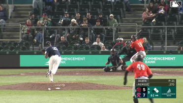 Jesus Rodriguez singles on a ground ball to right fielder Brennen Davis. Osleivis Basabe scores. Nate Furman to 3rd.