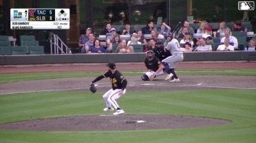 Blake Rambusch reaches on a throwing error by third baseman Vaughn Grissom. Weston Wilson scores. Blake Rambusch to 2nd.