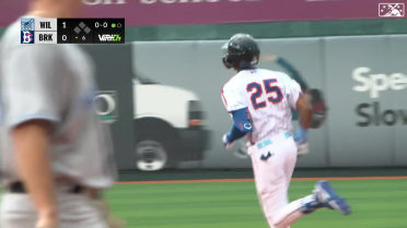 Alex Ramírez hits a solo homer to left-center field