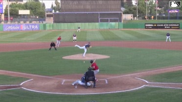 Tanner Thach out on a sacrifice fly to right fielder Gavin Turley. Clayton Gray scores. Roldy Brito to 3rd.