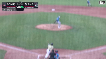 Ventura has his glove knocked off by a line drive