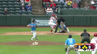 Noah Mendlinger out on a sacrifice fly to left fielder Clark Elliott. Ryan Campos scores. Trey Paige to 3rd. Jeremy Rivas to 2nd.