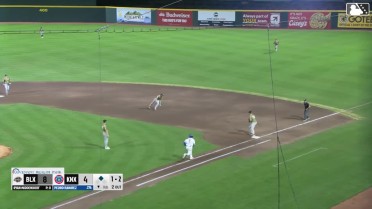 Jheremy Vargas makes a glove flip to get final out