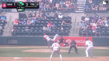 Ryan Nicholson singles on a line drive to right fielder Alexis Hernandez. Matt Coutney scores. Anthony Scull to 3rd.