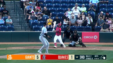 Adam Frazier collects three hits while on a rehab