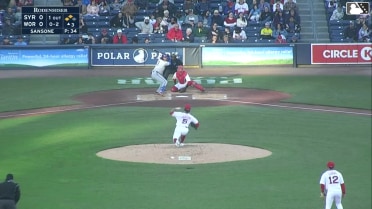 Ji Hwan Bae singles on a ground ball to right fielder Nate Eaton. Yonny Hernández scores. Nick Morabito to 3rd.