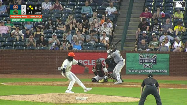 Justyn-Henry Malloy singles on a line drive to left fielder Jhonny Severino. Adrian Santana scores. Nathan Flewelling to 3rd.
