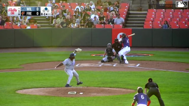 Luis Vázquez singles on a line drive to left fielder Elijah Nunez. RJ Austin scores.