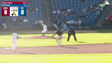 Braylon Payne singles on a ground ball to second baseman Angel Acosta, deflected by center fielder Asbel Gonzalez. Josiah Ragsdale scores. Braylon Payne out at 2nd on the throw, center fielder Asbel Gonzalez to second baseman Angel Acosta.