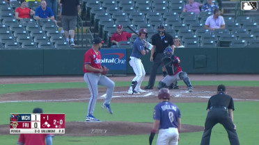 Rafe Perich homers (14) on a fly ball to right center field. Dylan Dreiling scores. Arturo Disla scores.