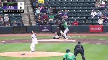 Jhonny Severino hits a grand slam (4) to left center field. Ivan Brethowr scores. Tony Blanco Jr. scores. Shalin Polanco scores.