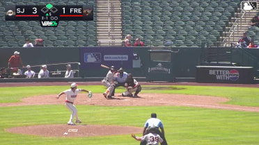 Manuel Olivares In play, run(s) to Jhonny Level