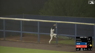 Kyle Stowers leaps high to make spectacular catch