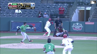 Chayce McDermott In play, run(s) to Bryan Torres