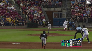 Jay Thomason singles on a line drive to right fielder Colby Shade. Enrique Jimenez scores.