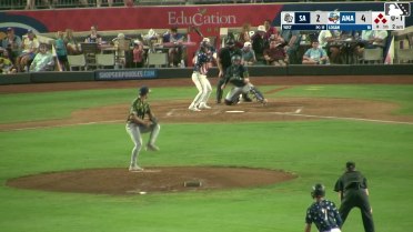 Gavin Logan doubles (5) on a line drive to left fielder Jack Costello. Angel Ortiz scores. Druw Jones scores. Carlos Virahonda out at home on the throw, left fielder Jack Costello to shortstop Justin DeCriscio to catcher Brendan Durfee.