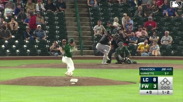 Welbyn Francisca homers (6) on a fly ball to right field.