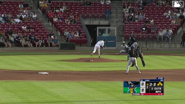 Jose Cerice walks. Blake Mitchell scores. Ramon Ramirez to 3rd. Nolan Sailors to 2nd.