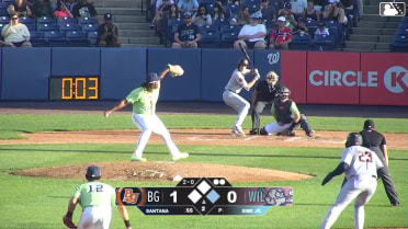 Miguel Sime Jr. In play, run(s) to Adrian Santana